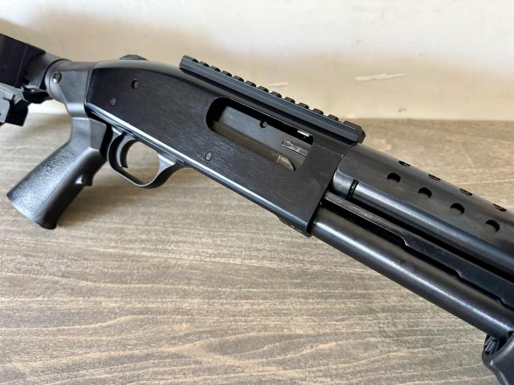 MOSSBERG 500 500A 18.5” BARREL HEAT SHIELD ADJUSTABLE STOCK RAIL 12 GA-img-3