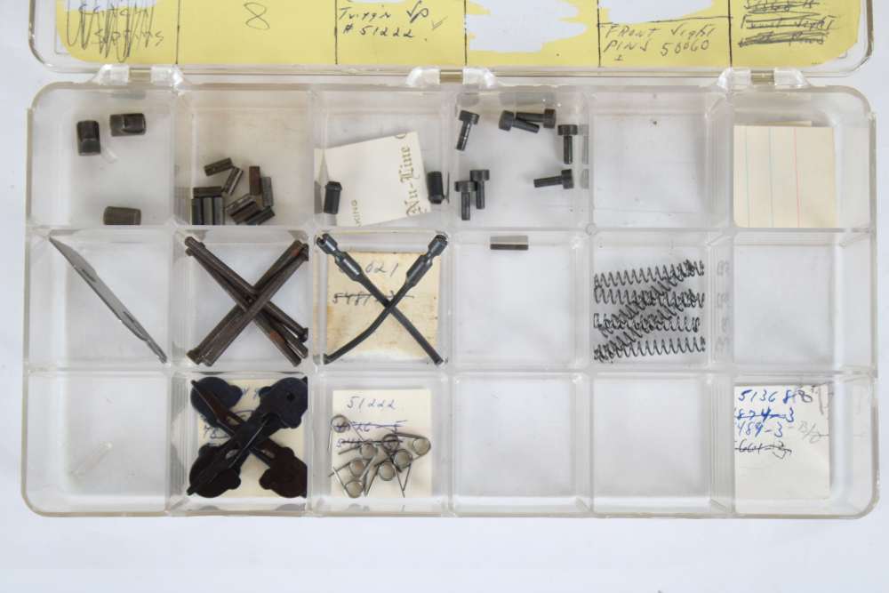 COLT MODEL S WOODSMAN HUNTSMAN TARGETSMAN .22 PISTOL PARTS LOT – 105 PCS-img-1