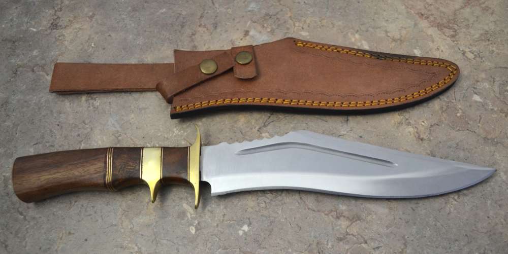 Custom Made Surgical Steel Hunting Knife with Walnut Wood Handle (AS 21)-img-0