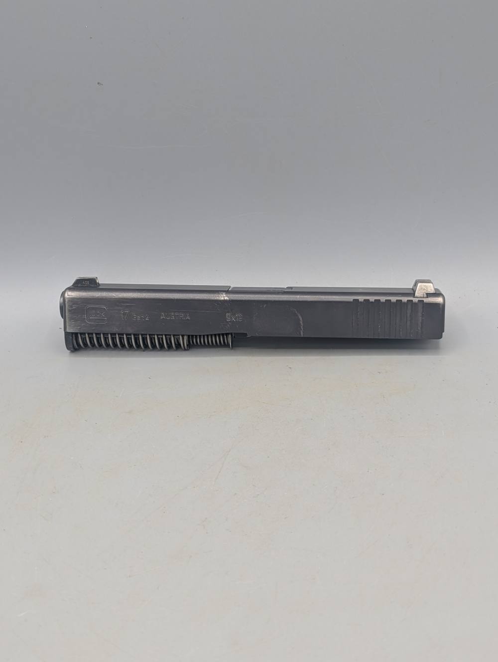 Glock Model 17 Gen 4 Complete Slide-9MM-Austrian Made-White Outline Sight-img-0