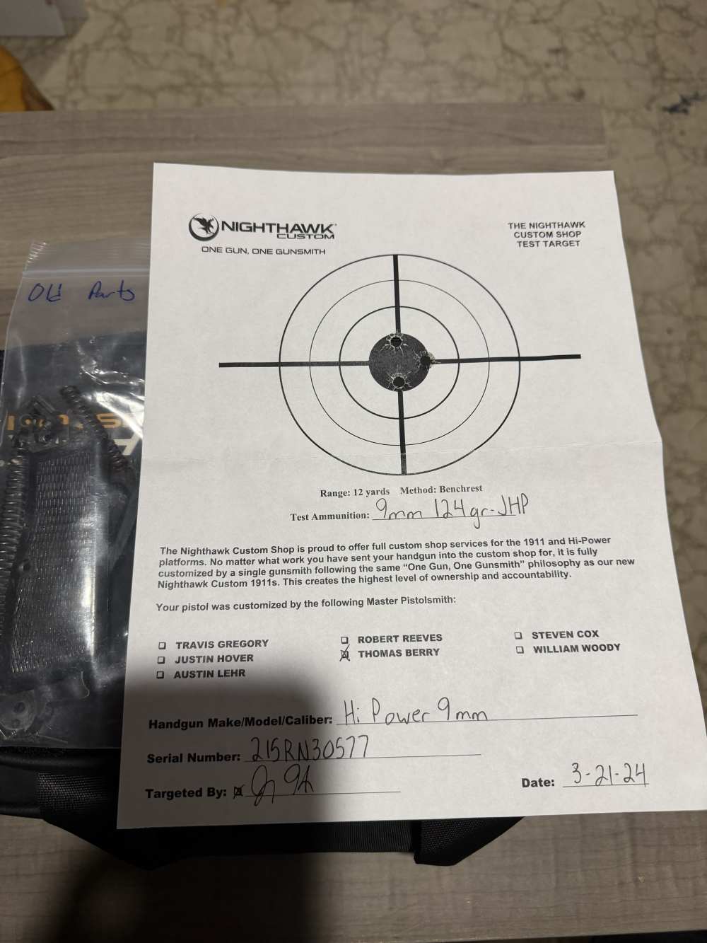 Nighthawk Custom FN Browning Hi Power ALLOY FRAME 9mm.....RARE $1-img-8