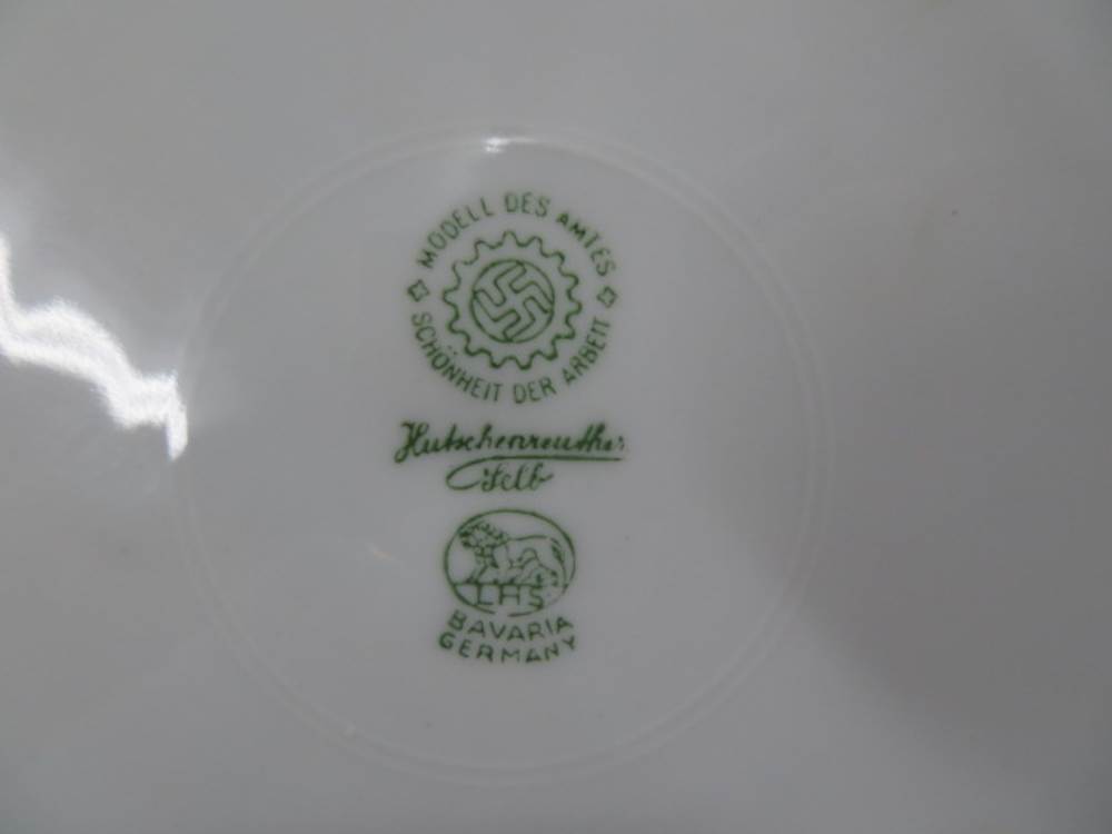 WWII GERMAN DAF ARBEITSFRONT MESS HALL PLATE-ORIGINAL-NICE LOOKING-img-0