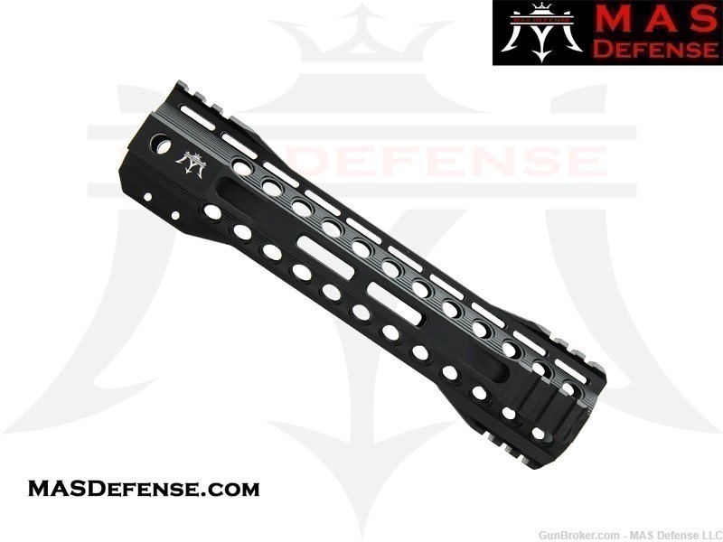 MAS DEFENSE 9.87" RIDGELINE M-LOK AR-15 QUAD RAIL - BLACK-img-0