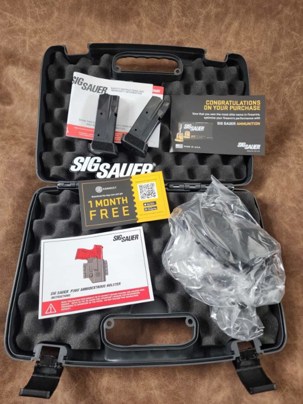 NIB SIG SAUER P365 BXR3P TACPAC 9MM 3.1" CASE-img-12
