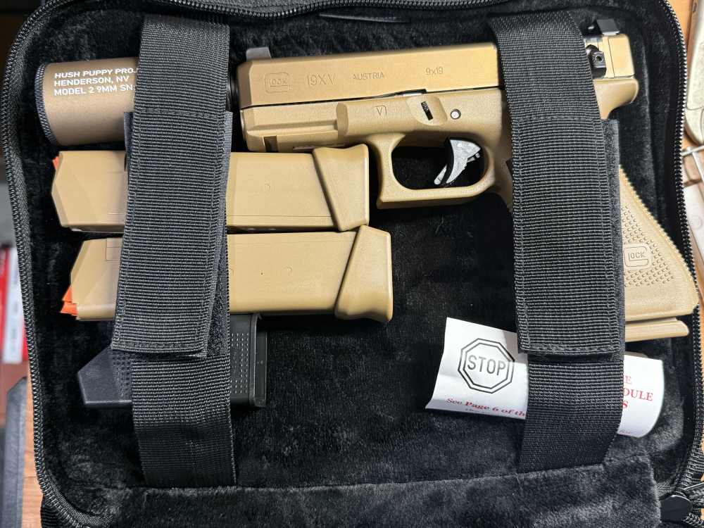 Hush Puppy Project Glock 19X V FDE FREE SHIPPING-img-0