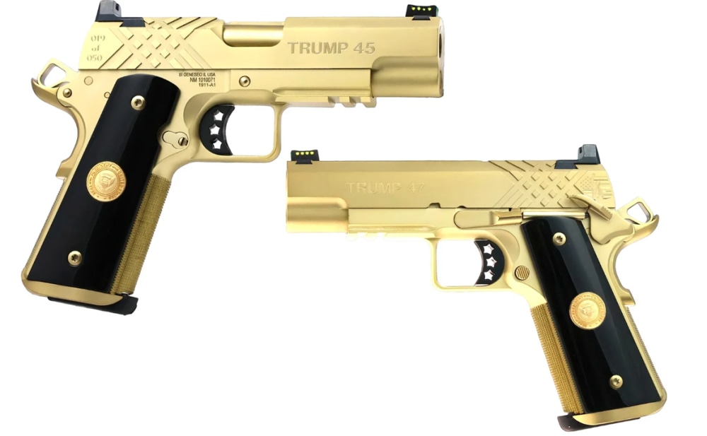 SPRINGFIELD ARMORY 1911 TRUMP 47 9MM & 45 ACP - MATCHING SET ONLY 50 MADE!-img-0