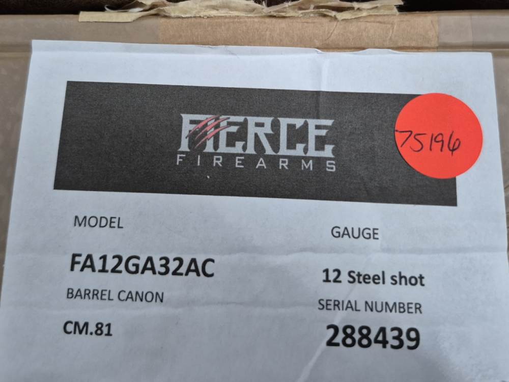NIB FIERCE ALPHA ADJ 12GA 32" CASE-img-15
