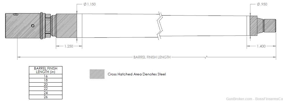 Proof Research 16" 6.5 CM Drop In Replacement Barrel For Q The Fix 123515-img-1