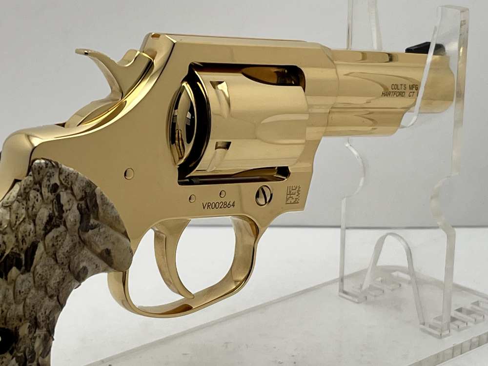 WOW FACTOR NIB Colt Viper 3 inch mirror polished 24k gold plated-img-11