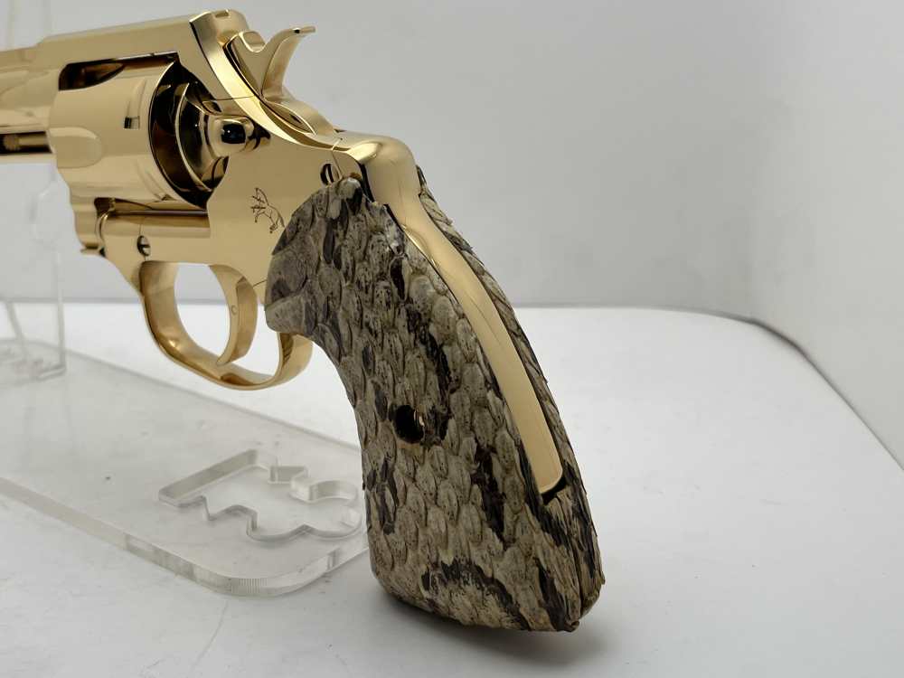 WOW FACTOR NIB Colt Viper 3 inch mirror polished 24k gold plated-img-8