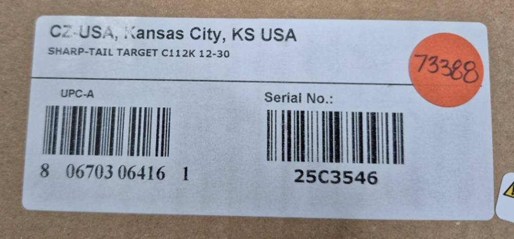 NIB CZ SHARP-TAIL TARGET 12GA 30" CASE-img-16