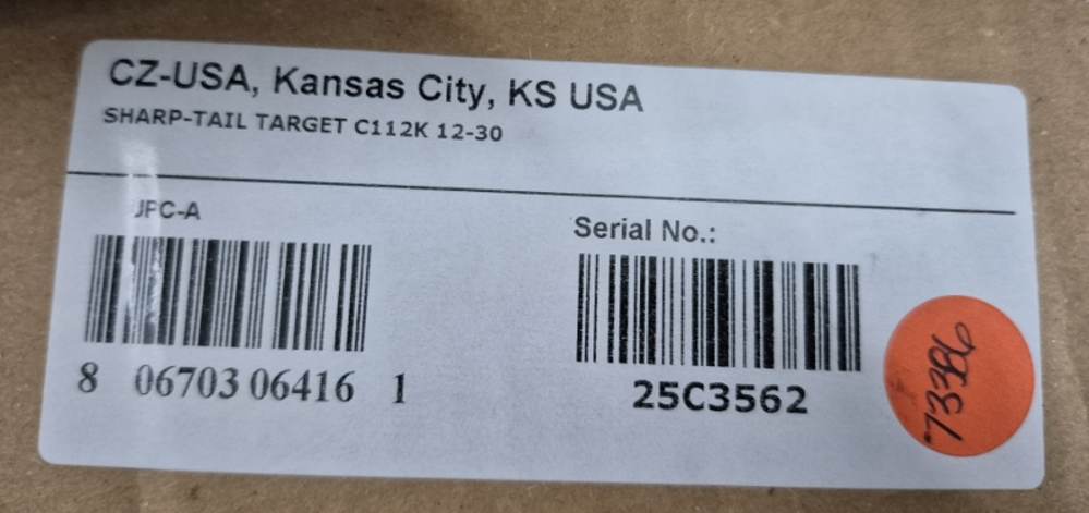NIB CZ SHARP-TAIL TARGET 12GA 30" CASE-img-18