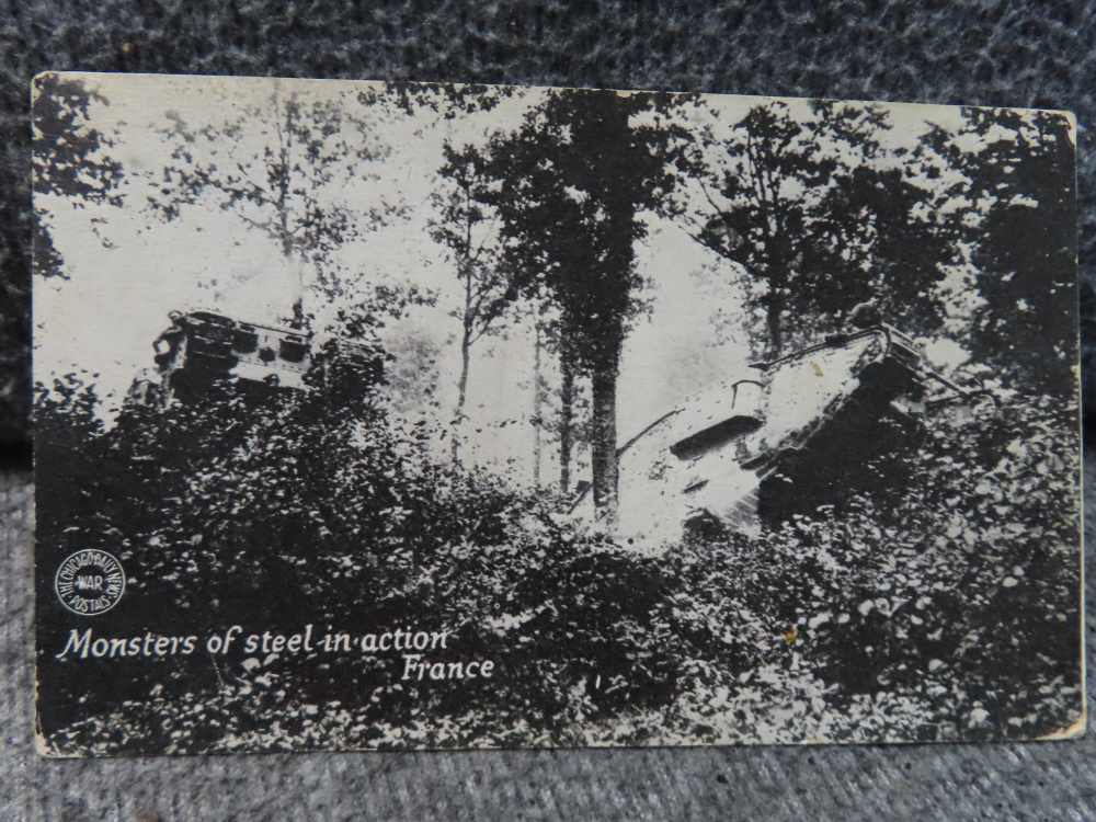 10-ORIGINAL BLACK & WHITE WWI POSTCARDS OF AMERICANS FIGHTING IN FRANCE-img-3