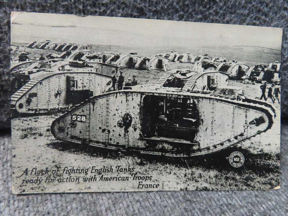 10-ORIGINAL BLACK & WHITE WWI POSTCARDS OF AMERICANS FIGHTING IN FRANCE-img-6