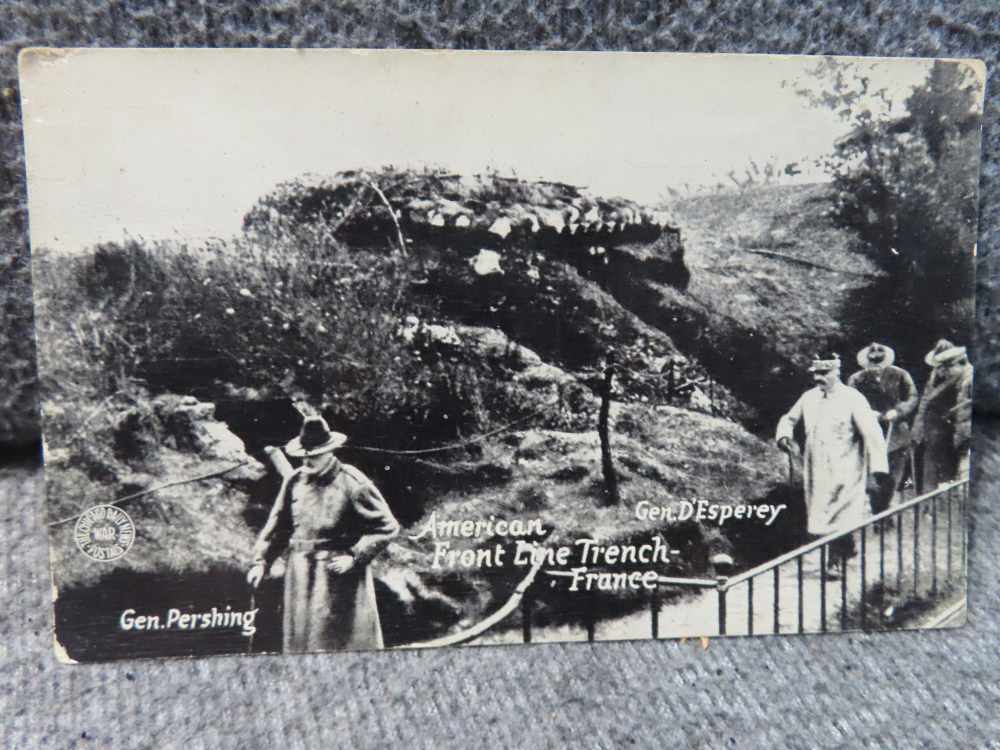 10-ORIGINAL BLACK & WHITE WWI POSTCARDS OF AMERICANS FIGHTING IN FRANCE-img-2