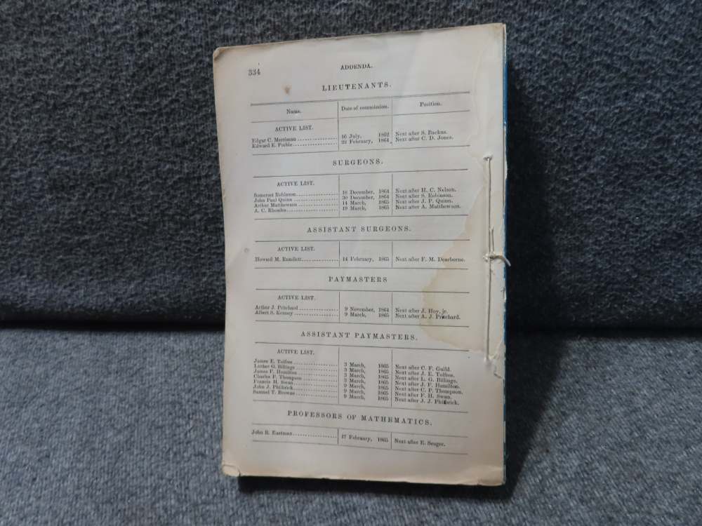 1865 DATED REGISTER OF THE COMMISSIONED OFFICERS-NAVY & USMC AND OTHERS-img-2