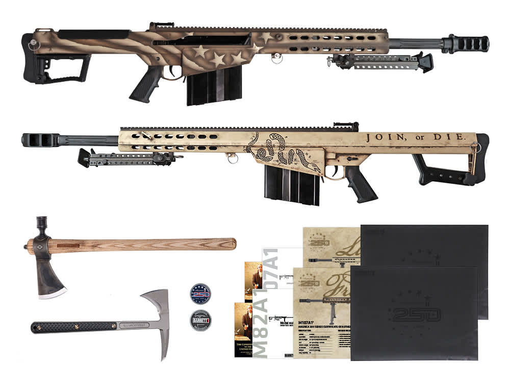 Barrett America 250th Matching Serials 82A1 + M107A1 LIBERTY249 FREEDOM249 -img-14