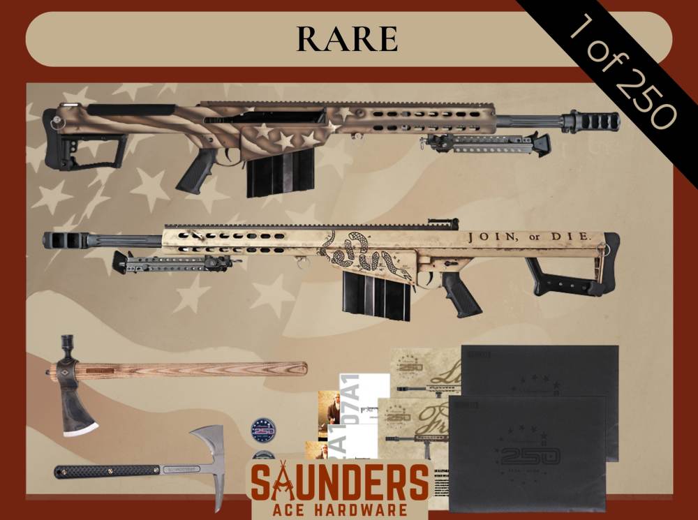 Barrett America 250th Matching Serials 82A1 + M107A1 LIBERTY249 FREEDOM249 -img-0