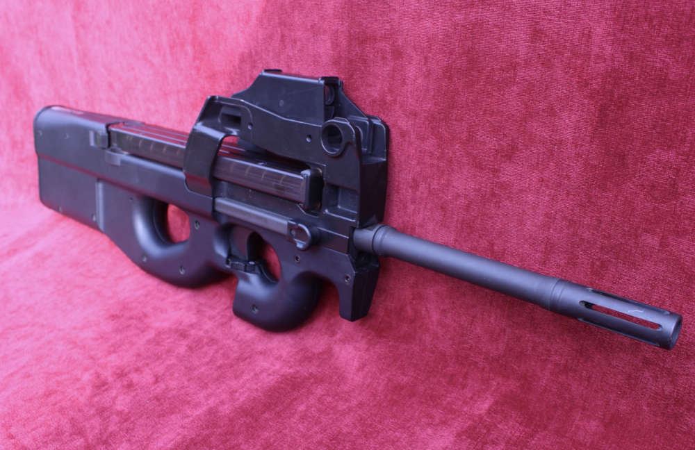 FNH PS90 Gen 1 5.7x28mm 16" w/ 6 Mags Case Ring Sight Rare Clean -img-1