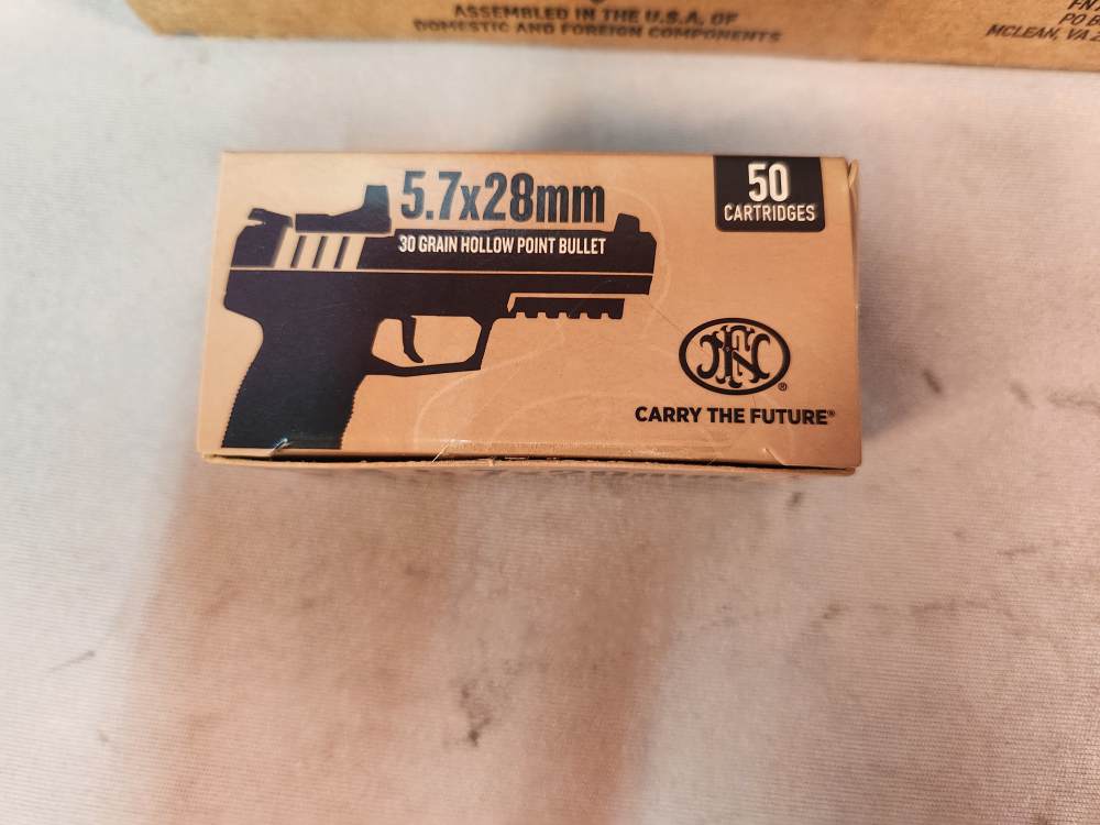 FN DEFENSE 5.7x28MM 30GR JHP 500RDS NEW! PENNY AUCTION!-img-2