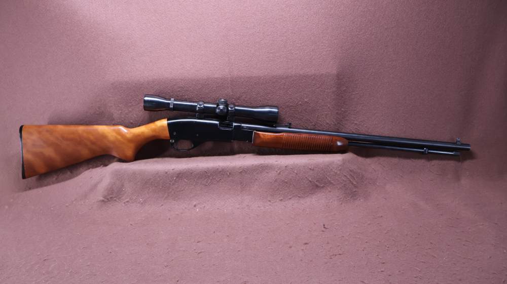 Remington 572 FM 22 S/L/LR Pump 21" BRL Weaver K4-C3 Scope VG Bore-img-0
