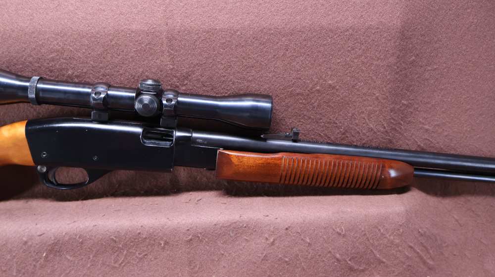 Remington 572 FM 22 S/L/LR Pump 21" BRL Weaver K4-C3 Scope VG Bore-img-2