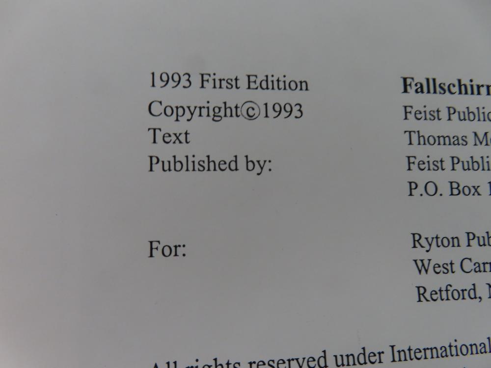 FALLSCHIRMJAGER-GREAT REFERENCE BY THOMAS McGUIRL AND UWE FEIST-img-2