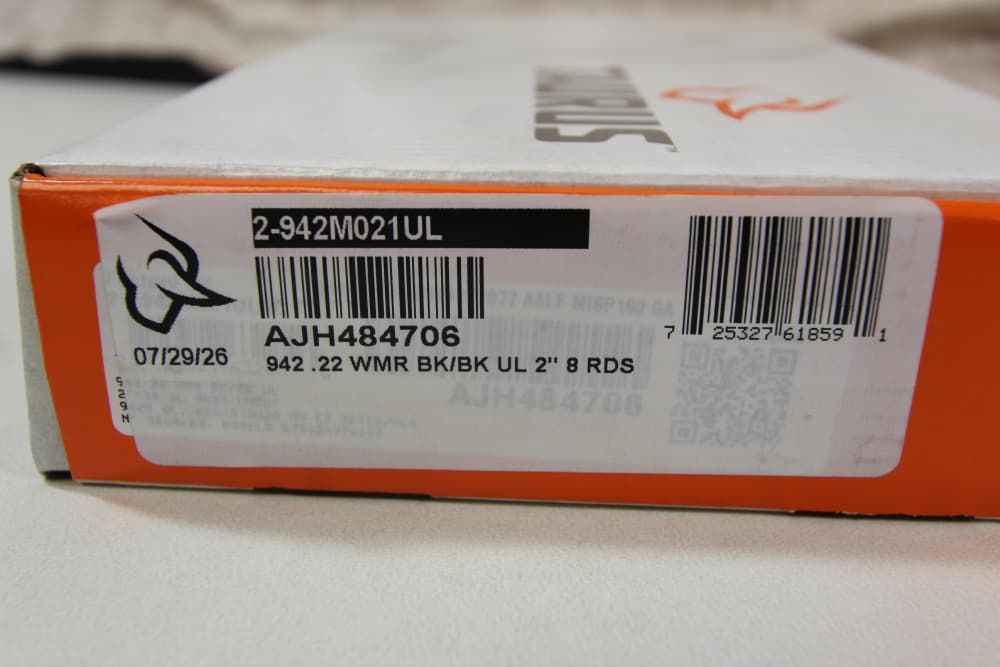 NIB TAURUS 942 ULTRA-LITE DA .22 WMR REVOLVER 2" 8 SHOT 2-942M021UL BLACK-img-2