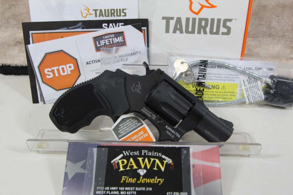 NIB TAURUS 942 ULTRA-LITE DA .22 WMR REVOLVER 2" 8 SHOT 2-942M021UL BLACK-img-0
