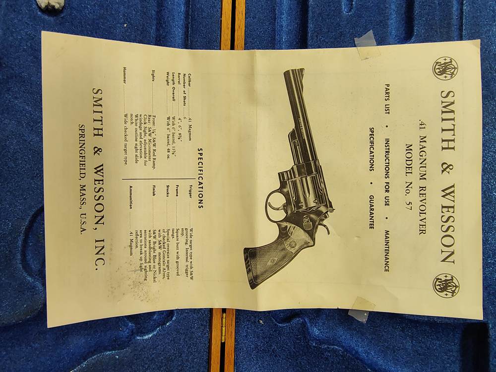 Smith and Wesson S&W 57 8-3/8" barrel 41 mag w presentation box NO RESERVE!-img-44