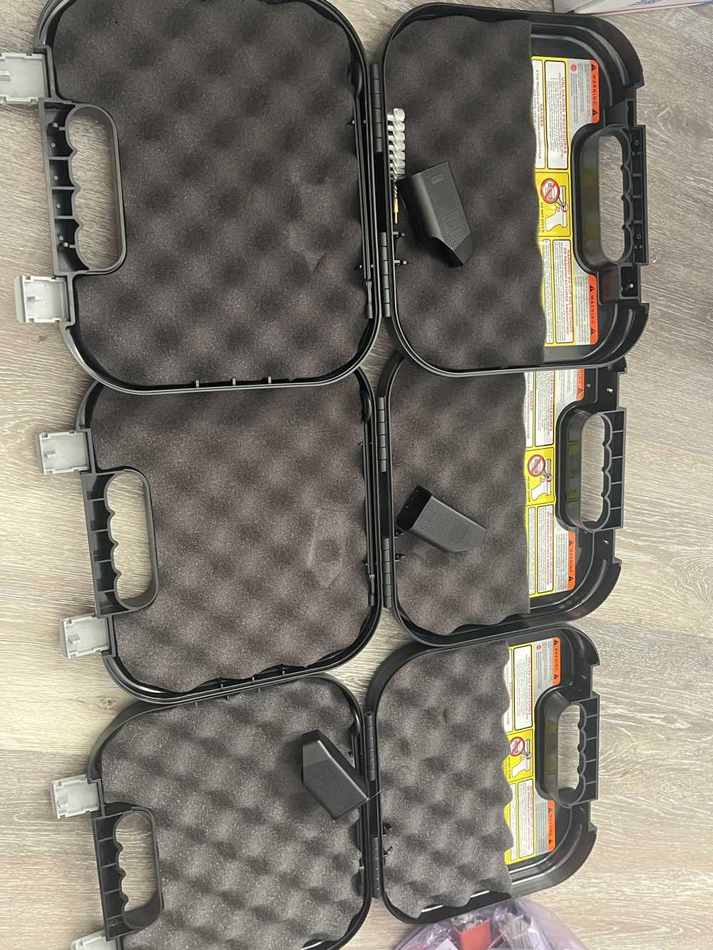 x3 Glock G25 G43X G26 V - 3 Factory OEM Cases - Boxes - LOT OF 3 - NR-img-1