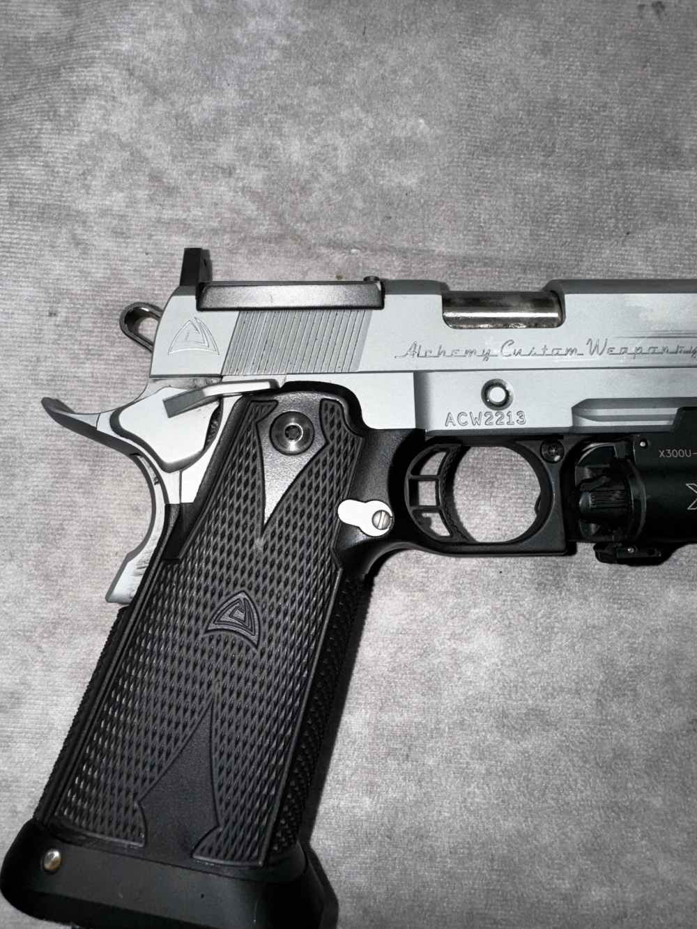 USED! ALCHEMY CUSTOM WEAPONRY ACW QUANTICO HI-CAP 2011 W/ HOLSTER & X300-img-5