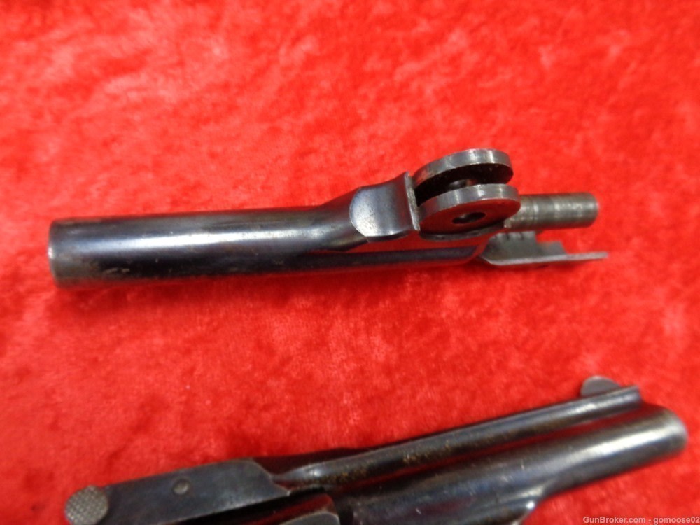 6 Iver Johnson Cycle Top Break Safety Automatic Barrel Cylinder Nickel Blue-img-23