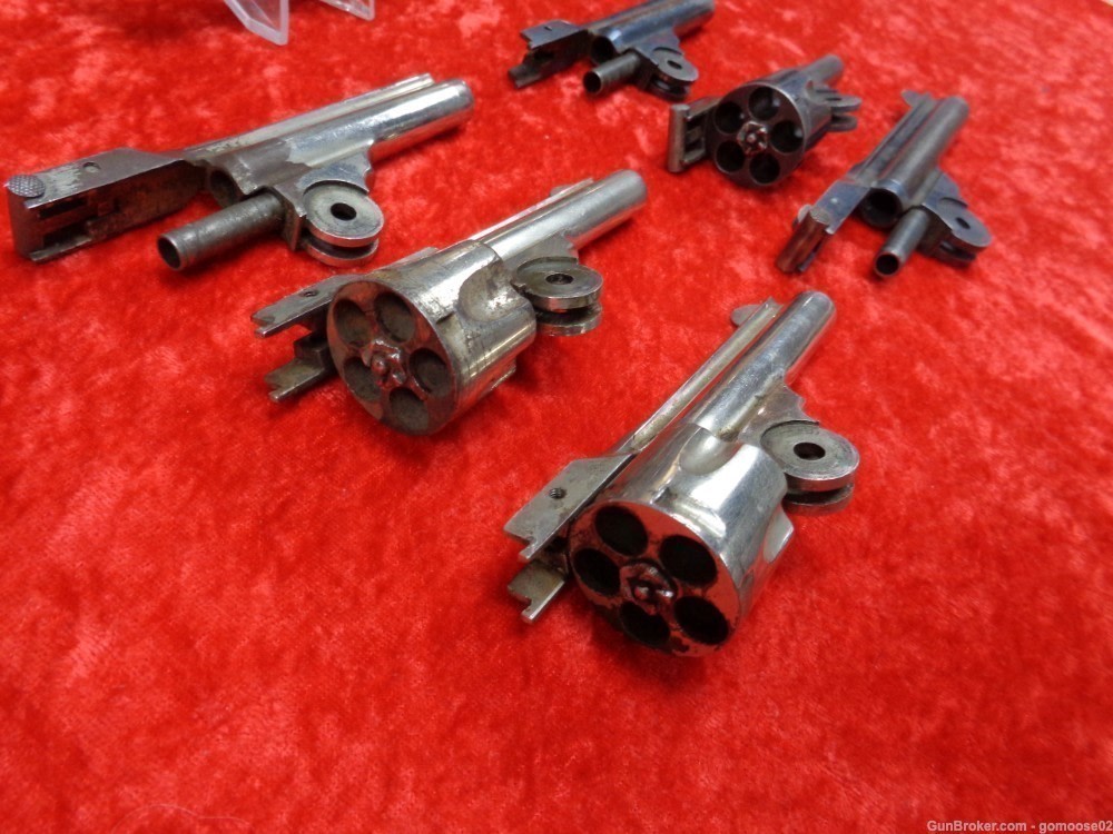 6 Iver Johnson Cycle Top Break Safety Automatic Barrel Cylinder Nickel Blue-img-2