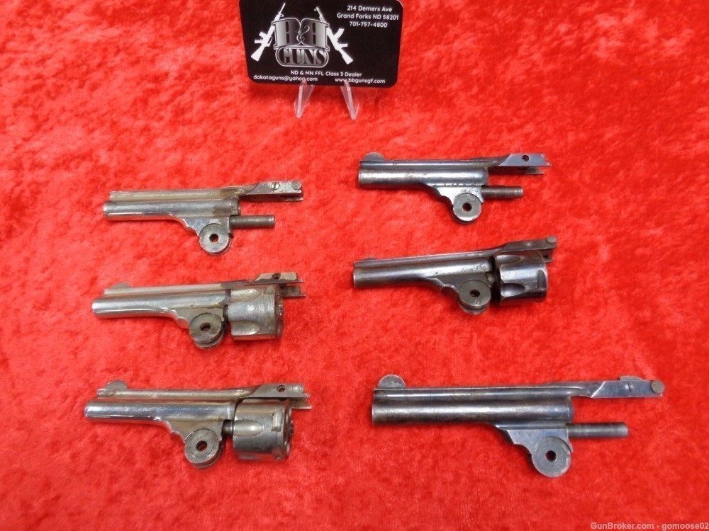 6 Iver Johnson Cycle Top Break Safety Automatic Barrel Cylinder Nickel Blue-img-34