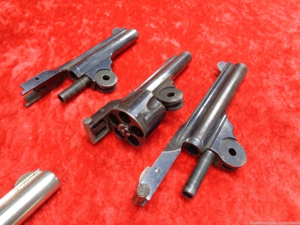 6 Iver Johnson Cycle Top Break Safety Automatic Barrel Cylinder Nickel Blue-img-4