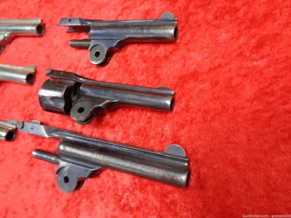 6 Iver Johnson Cycle Top Break Safety Automatic Barrel Cylinder Nickel Blue-img-5