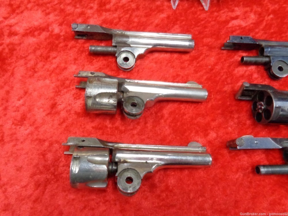 6 Iver Johnson Cycle Top Break Safety Automatic Barrel Cylinder Nickel Blue-img-1