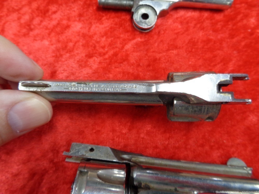 6 Iver Johnson Cycle Top Break Safety Automatic Barrel Cylinder Nickel Blue-img-13