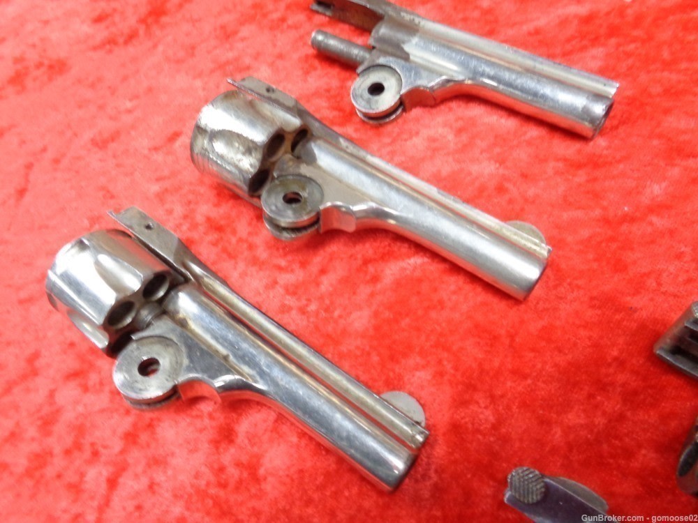 6 Iver Johnson Cycle Top Break Safety Automatic Barrel Cylinder Nickel Blue-img-3