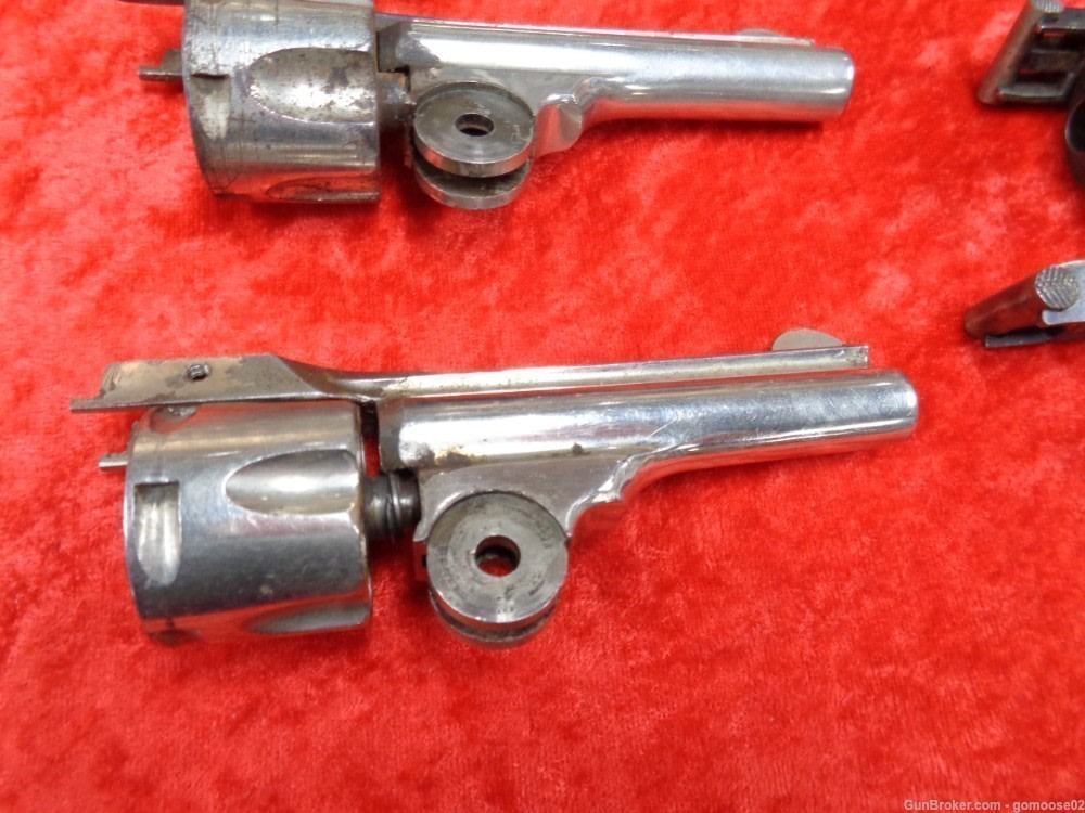 6 Iver Johnson Cycle Top Break Safety Automatic Barrel Cylinder Nickel Blue-img-6