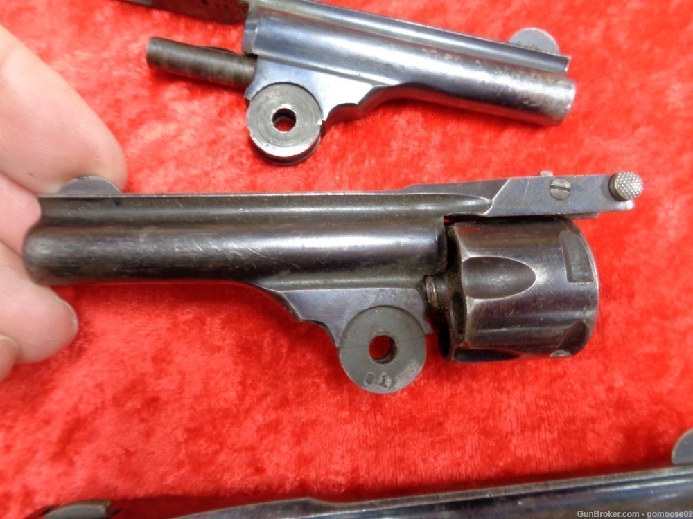 6 Iver Johnson Cycle Top Break Safety Automatic Barrel Cylinder Nickel Blue-img-24