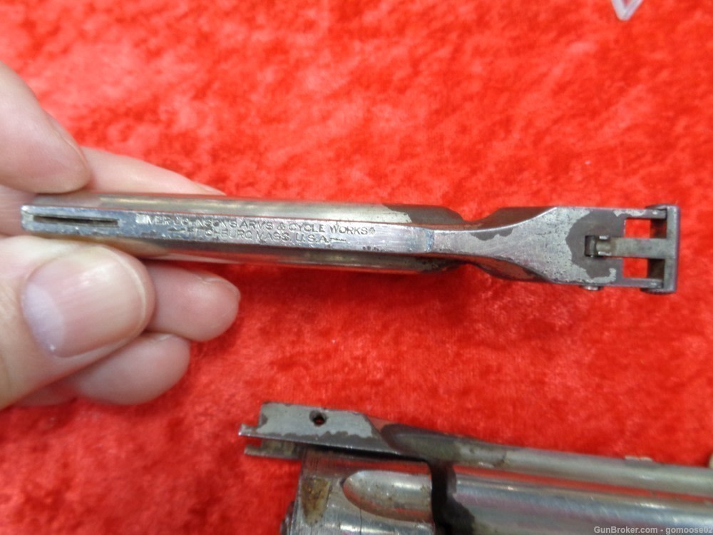 6 Iver Johnson Cycle Top Break Safety Automatic Barrel Cylinder Nickel Blue-img-17