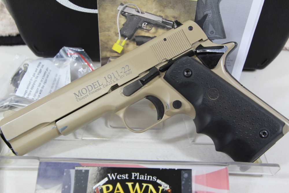 CHIAPPA 1911-22 SEMI AUTO .22 LR PISTOL 5" 10+1 TAN 401120-img-2