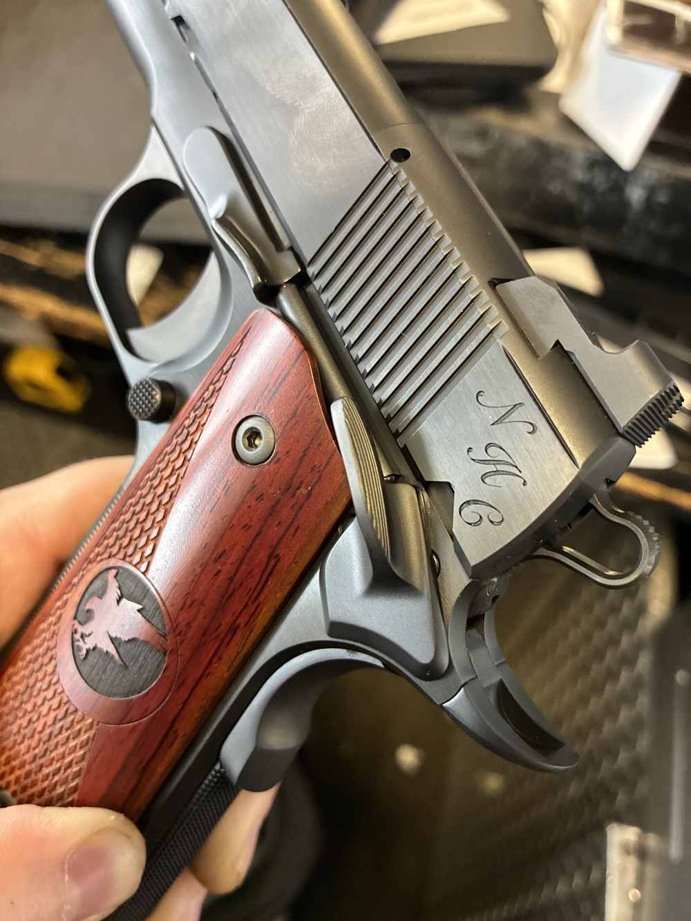 NEW! NIGHTHAWK NHC CLASSIC GOVT 1911 IOS SIGHT UPGRADE DLC FINISH .45 -img-4