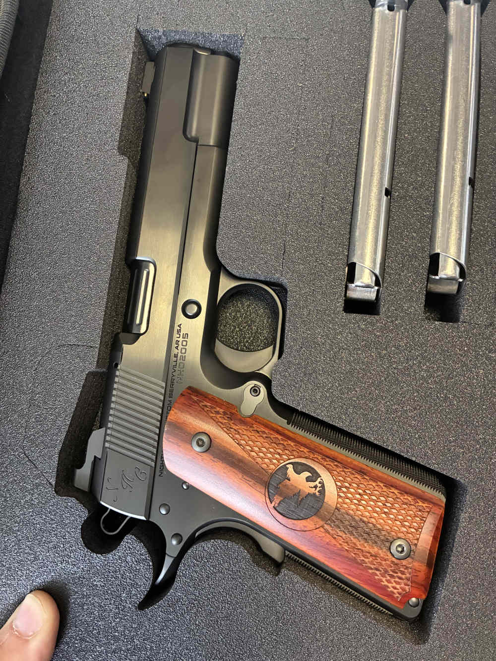NEW! NIGHTHAWK NHC CLASSIC GOVT 1911 IOS SIGHT UPGRADE DLC FINISH .45 -img-5