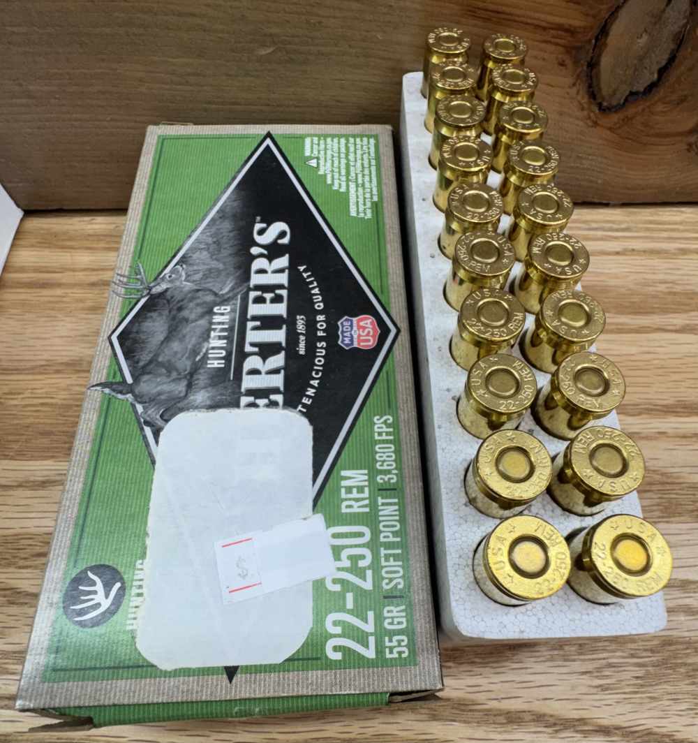 MIXED Lot of 22-250 Rem Ammo Approx. 220+rds - PENNY START! NO RESERVE!-img-15
