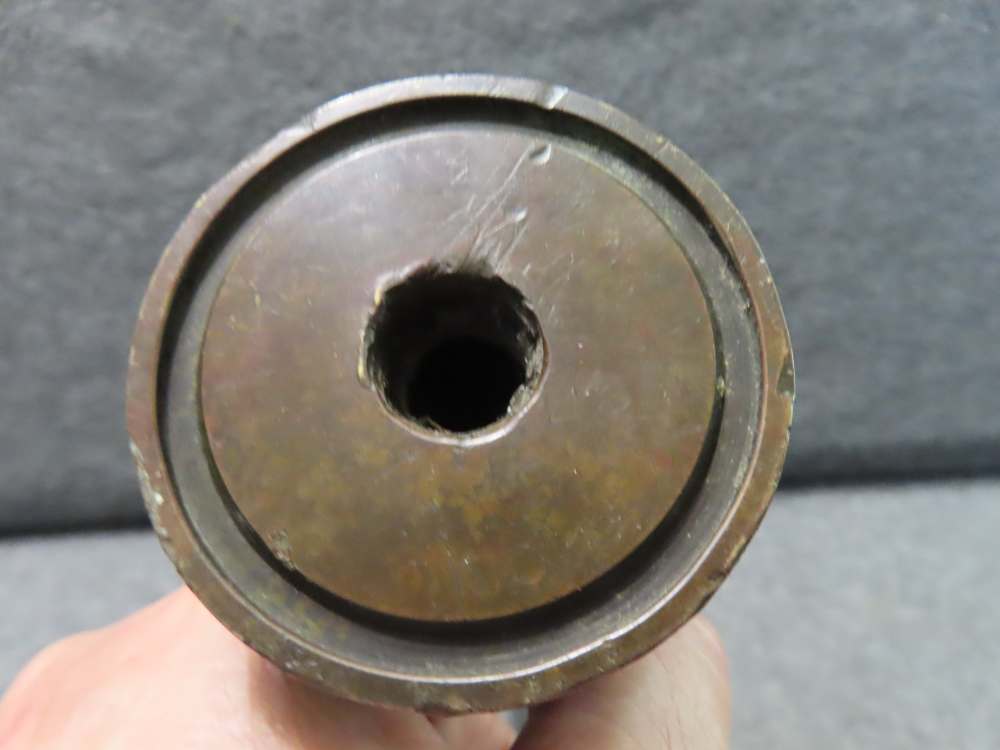 2-WWII US 40mm BOFORS GUN SHELL CASINGS-CLEAN WITH MARKINGS-1943-img-7