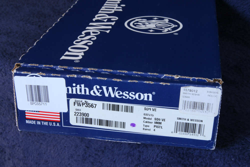 NEW Un-Fired - SMITH & WESSON SD9VE 9mm Semi-Auto Pistol Stnls. NO RESERVE-img-5