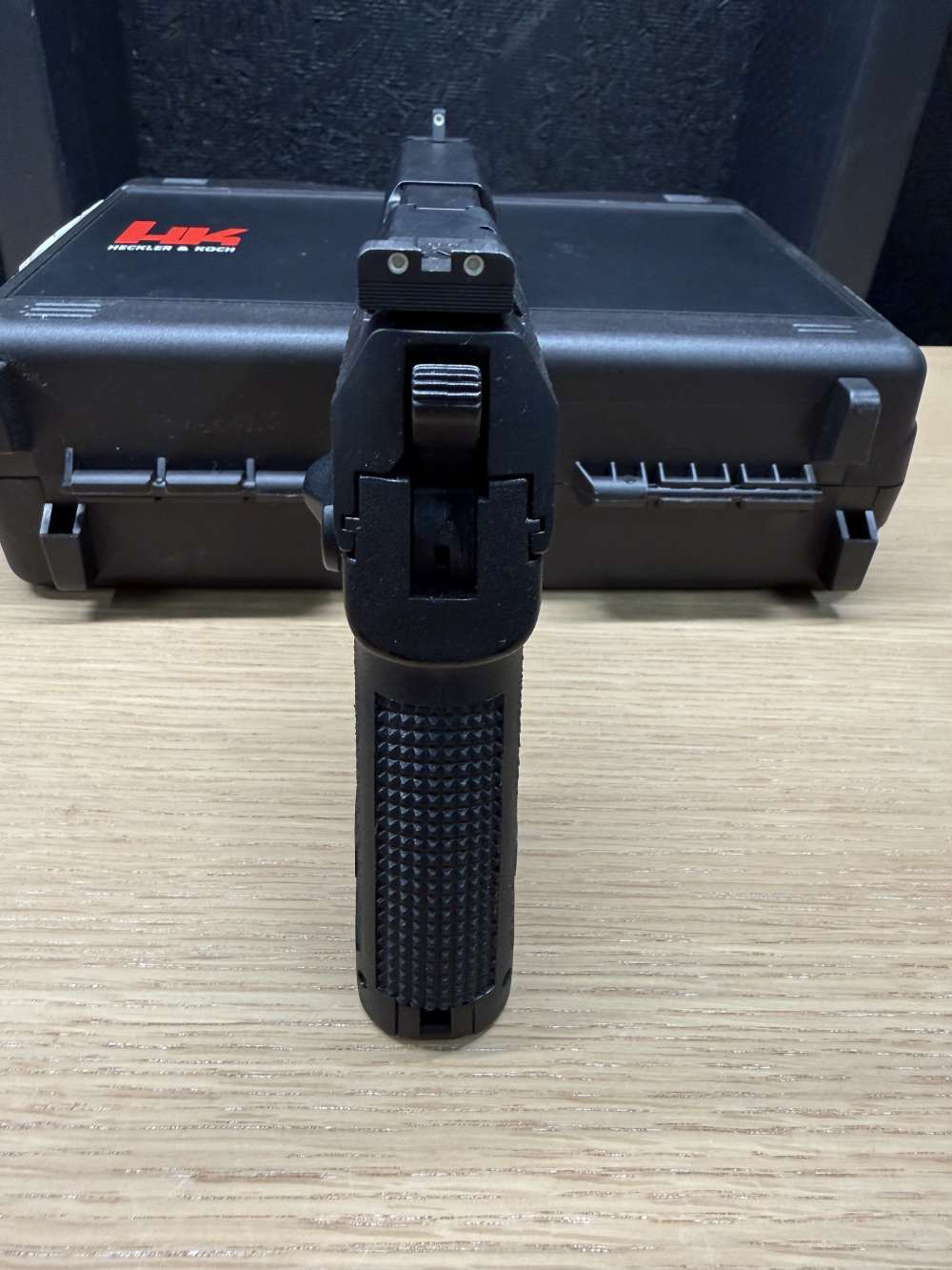 HK USP Tactical V1 9mm 4.86" Threaded, Night Sights, 6 Mags, Optic Adapter-img-8